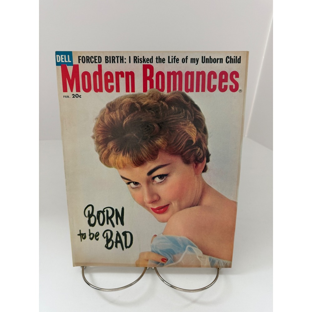Vintage Modern Romances Magazine February 1958 Born to Be Bad Dell Pulp